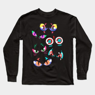 Halloween - Spooky eyes colors Long Sleeve T-Shirt